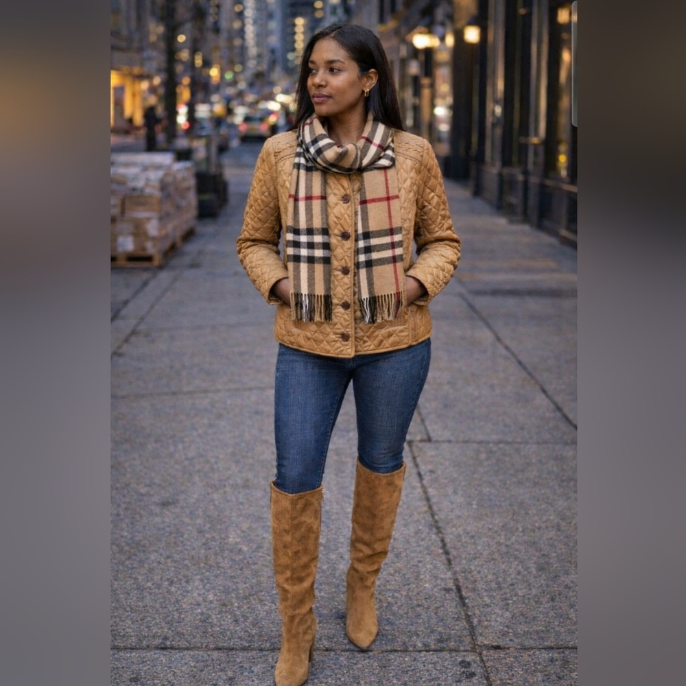 Michael Kors Quilted Jacket- Camel Colored